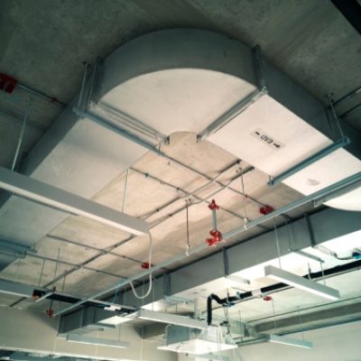 Air,Duct,Of,The,Air,Conditioning,System,Is,Installed,On